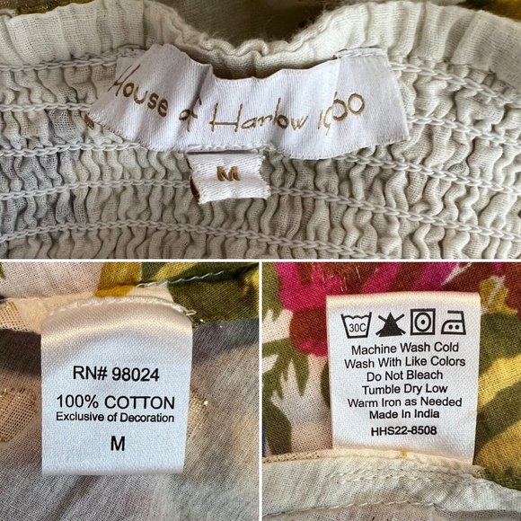 Floral Maxi Skirt - White with Pink and Green Accents - Picture 9 of 9